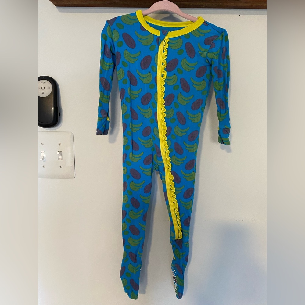 Kickee pants zipper pajamas 12-18 months